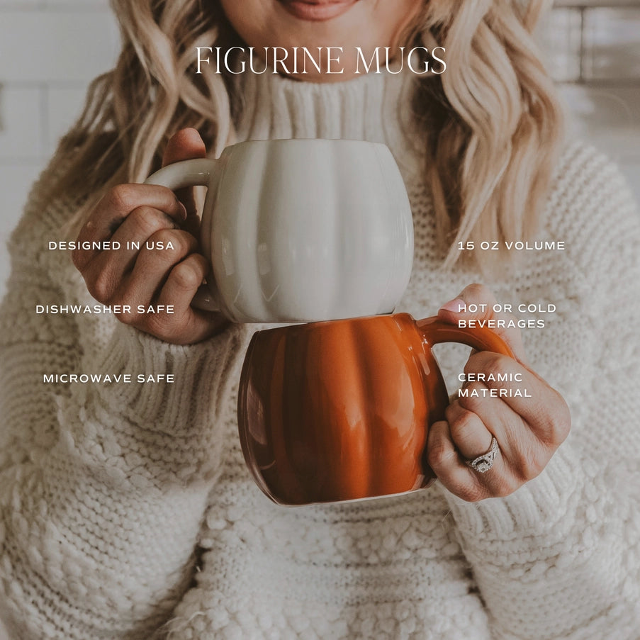 Pumpkin Mug - Burnt Orange