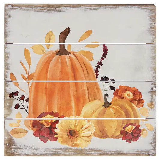 Floral Pumpkin Art - Perfect Pallet Petites