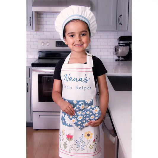 Child's Apron, Hat, Mitt - Nana's Little Helper (Set)