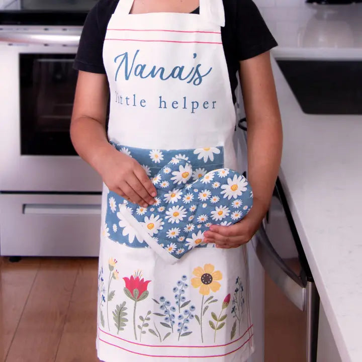 Child's Apron, Hat, Mitt - Nana's Little Helper (Set)