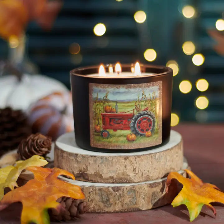 Candle-Fall Tractor Candle