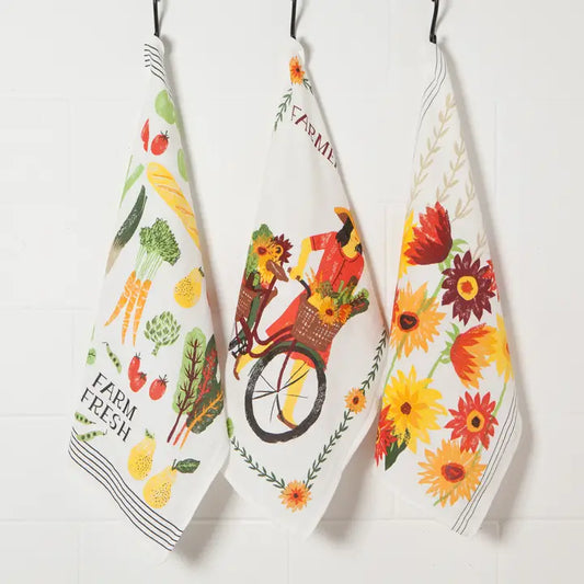 Farmers Market Bakers Floursack Dishtowels