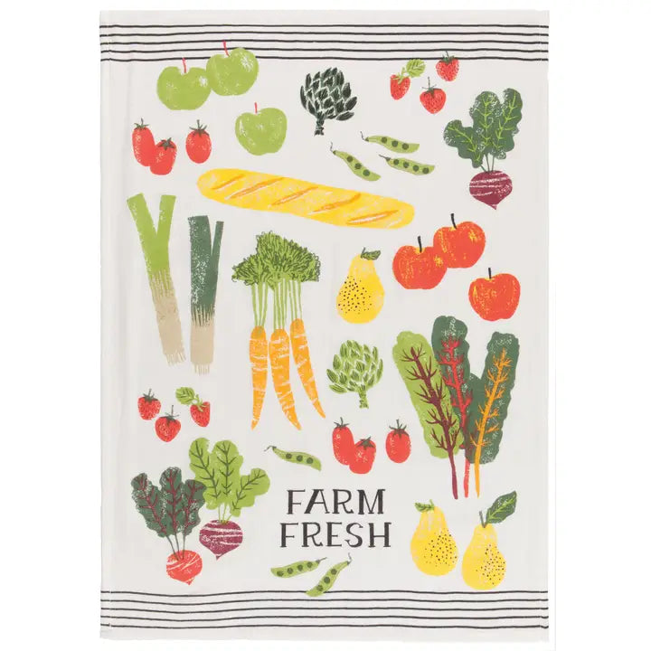 Farmers Market Bakers Floursack Dishtowels