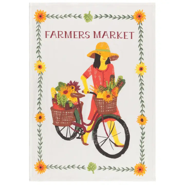 Farmers Market Bakers Floursack Dishtowels